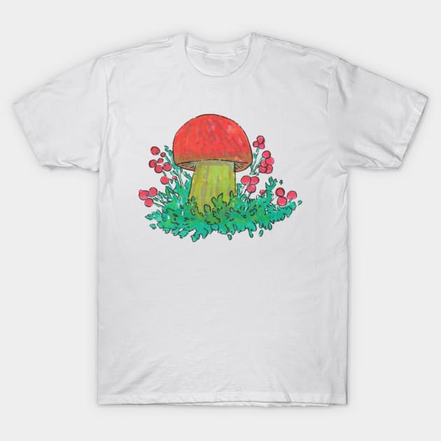 Mushroom T-Shirt by iisjah